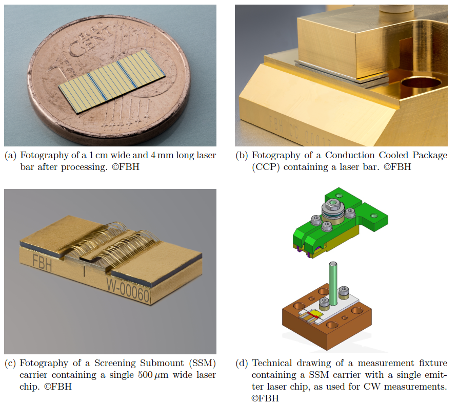 Laser chips and assemblies — © FBH